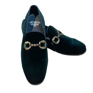 Royal Shoes Collection Smoker Formal Style Green Gold Buckles 8